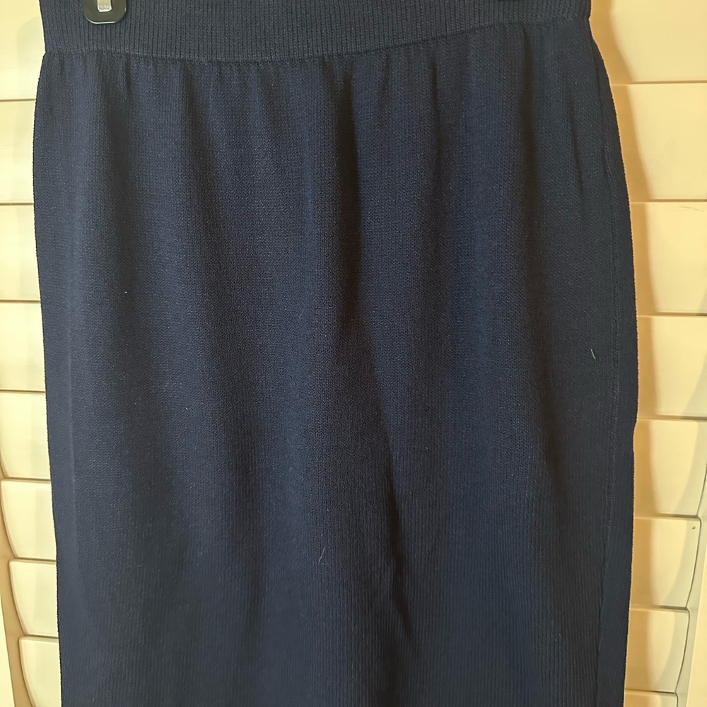 St. John Dark Blue Pencil Skirt